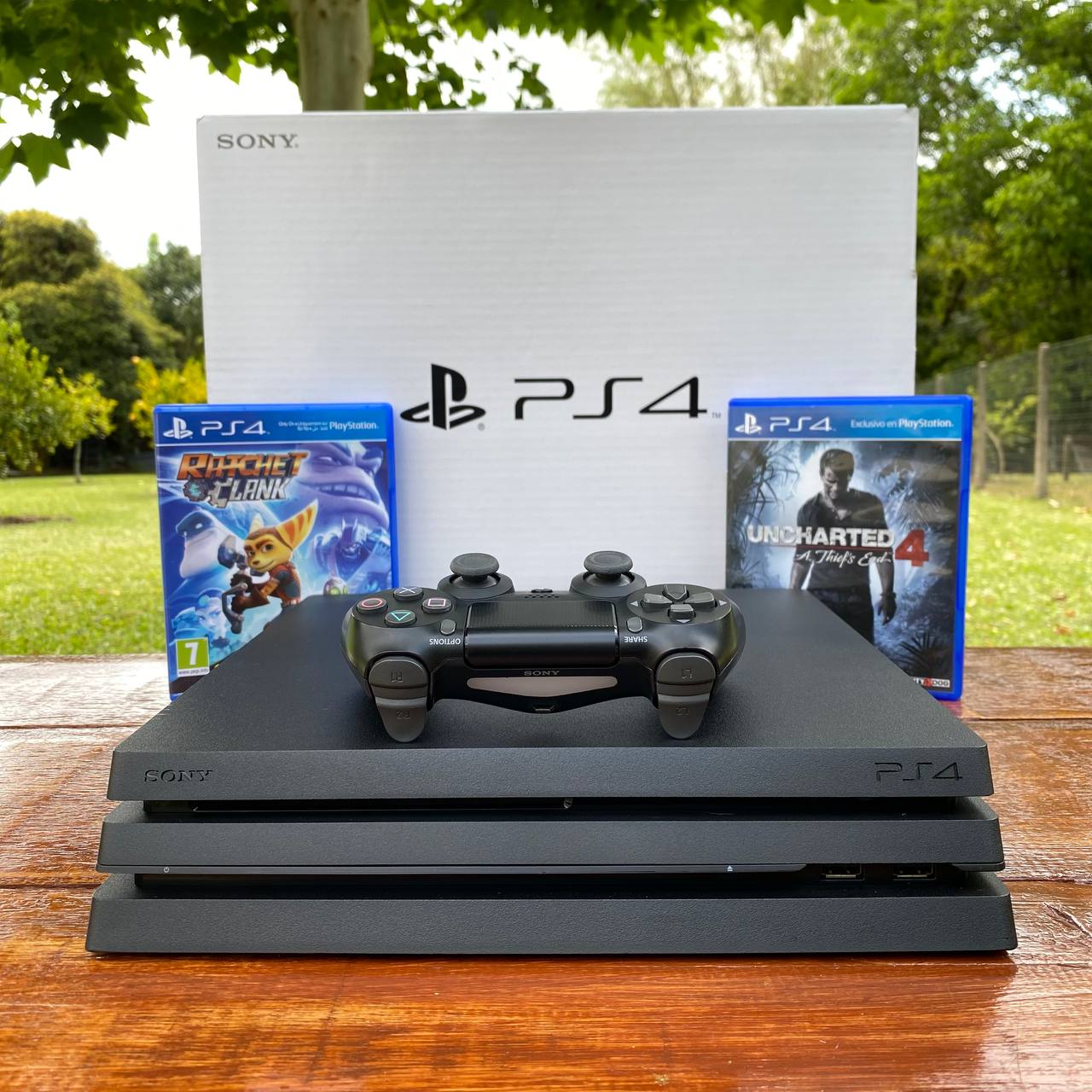 Playstation 4 Pro - Ps4 Pro Branco 1tb 3 Jogos Mídia Física